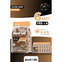 Purelife Plus Tavuklu Yavru Kedi Maması 1kg 6 Adet