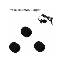 Yaka Mikrofon Süngeri 3'lü Paket