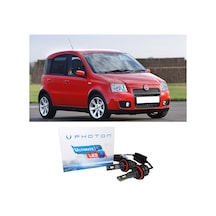 Fiat Panda Led Xenon Uzun + Kısa Far Ampulü H4 Ultimate 9500 Lumens Yeni Seri Beyaz