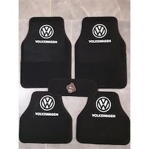 Volkswagen Logolu Füme Halı Paspas Çift Kat