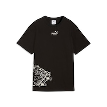 Puma Mid 90s Relaxed Graphic Erkek Çocuk Siyah Tişört Siyah