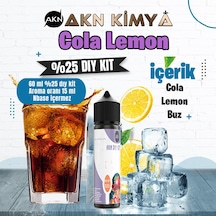 Cola Lemon Yoğun Dıy Kit Cola Lemon Buz Gıda Aroması %25 Oranda Aroma İçerir Hazır Değildir 60 Ml