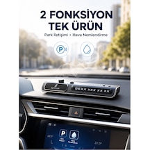 Led Işıklı Araç Ön Cam Telefon Numarası Gösterme Aparatı + 3 Seviyeli Hava Nemlendirici Yeni Nesil - 4999