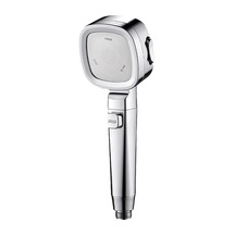 Gümüş Su Tasarruflu Duş Başlığı Anahtarlı 260 100mm Abs Gümüş