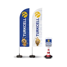 Turkcell Reklam Yönlendirme Tanıtım Yelken Bayragı ve Kücük Duba