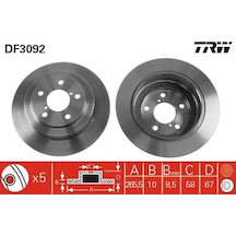 Subaru Impreza Arka Fren Diski 1998-2007 Trw Df3092 2adettir