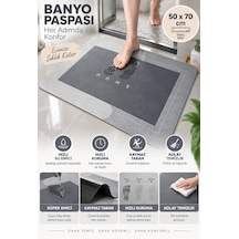 Su Emici Banyo Paspası Kaymaz Tabanlı Su Emici Yapı 50 X 70 Cm Büyük Boy Çok Amaçlı Banyo Paspası Kolay Temizlenir Karışık-çok Renkli