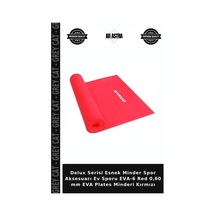 Delux Serisi Esnek Minder Spor Aksesuarı Ev Sporu Eva-6 Red 0,60 Mm Eva Plates Minderi Kırmızı