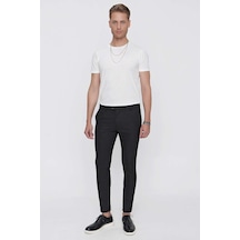 Efor P 1098 Slim Fit Siyah Spor Pantolon Siyah
