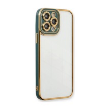 Apple Apple Uyumlu iPhone 14 Pro Kılıf Liva Lens Silikon - Yeşil 0.2M-Çok Renkli