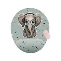 Minik Sevimli Fil Bilek Destekli Mouse Pad Mousepad
