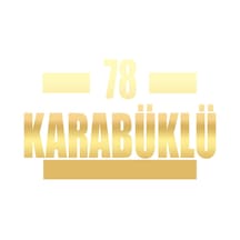 78 Karabüklü Araba Sticker 17x17 Cm Gold
