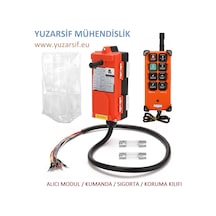 Vinç Kumandası Kablosuz Endüstriye Kontrol Makine Uzaktan Kumanda Ac 220 - 380 Volt