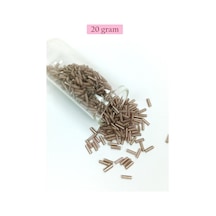 Uzun Boru Kesme Boncuk Çap 2mm Uzunluk 10 Mm - 20 Gram - Duman - Bnc253 Diğer