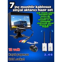 7'' Monitör Kablosuz Görüntü Aktarıcı Kelebek Kamera Hazır Set