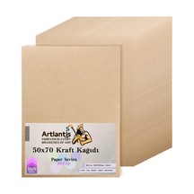50X70 Kraft Kağıt 80 Gr 25 Adet Artlantis Kraft Saman Kağıt 50X70