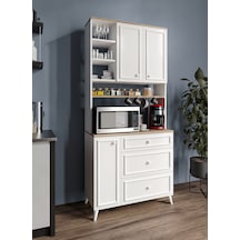 Stella Country Kahve Köşesi Beyaz-meşe 90cm, Erzak Dolabı, Kiler Stella Country Kahve Köşesi Beyaz-meşe 90cm, Erzak Dolabı, Kiler