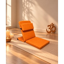 Meditasyon Sandalyesi İlave Yastıklı Backjack Xl Yoga, Nefes, Meditasyon Sandalyesi Duck Kumaş Turuncu