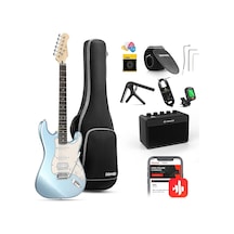 Donner Dst-152r Elektro Gitar Seti Metallic Ice Blue