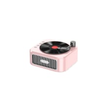 Makine Retro Gramofon Ses Bluetooth Hoparlör-gün Batımı Pembe