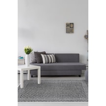 Dekoreko Kaymaz Taban Djt Salon Halısı Trend Modern M5001 gri