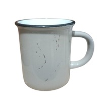 Seramik Kulplu Bardak Renkli Emaye Görünümlü 260 Cc - Gri Gri