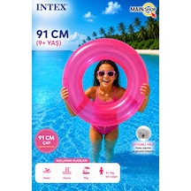 Mainshop Intex Fosforlu Büyük Boy Deniz Simidi 91 Cm 9+ Yaş Yetişkin - Çocuk Havuz Simidi M- 59262