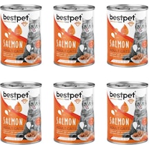 Bestpet Somonlu Jöleli Yetişkin Kedi Konservesi 400 Gr X 6 Adet