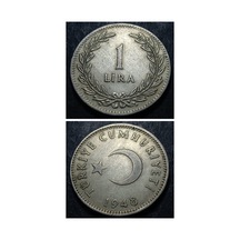 3996367e9d97cb87aa 1948 Gümüş 1 Lira 7,48 Gram Ççt+ Eski Madeni Para