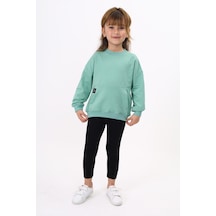Toontoy Kids Toontoy Kız Çocuk Taytlı Takım Yeşil
