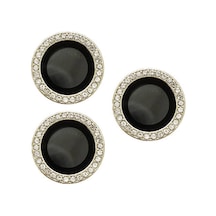 Lexroo İphone 15 Pro Max Kamera Lens Koruyucu - Siyah Siyah-