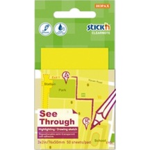 Stıckn 76x51 Yarı Saydam Neon Sarı 50 Yaprak