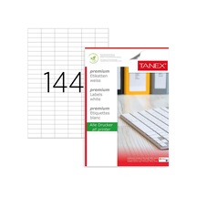 Tanex TW-2644 35x12mm Kuşe Lazer Etiket 100 Lü Paket