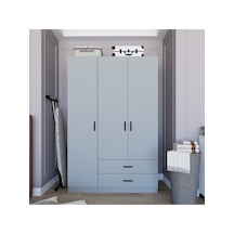 Yaman Luna 3 Kapılı 2 Çekmeceli Elbise Dolabı-gardrop Luna