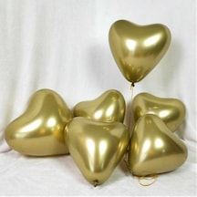 BALON KROM PARLAK 12 İNC KALP ALTIN PK:50
