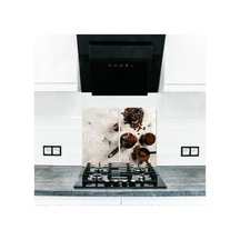 2' li 40x52 cm Tropik Desenli Cam Kesim Tablası ve Ocak Koruma