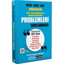 Kpss Ales Dgs Ezberbozan Sözel-sayısal Muhakeme Ve Mantıksal Akıl Yürütme Problemleri Soru Bankası