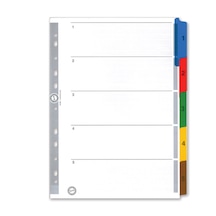 Serve Seperatör 1-5 Rakamlı Renkli Kağıt A4 Sv5523k