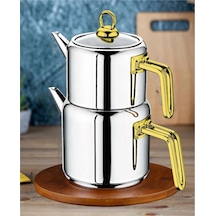 Sara Gold Maksi Boy 1148 Çaydanık 1,5l/2,15l Gümüş
