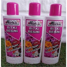 Bitki Besini 3 Adet 225 Ml Çiçekli Bitkilere Özel Çiçek Açtıran Sıvı Gübre Çiçek Çoşturan Vitamin 0,250