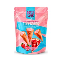 Çilekli Cheesecake Kreması Dolgulu Mini Külahlar 66 G