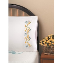 Tobin Stamped For Embroidery Pillowcase Pair 50cm X 80cm Çok Renkli