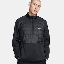 Under Armour Fleece Half Zipped Erkek Siyah Günlük Ceket 1385847 Siyah
