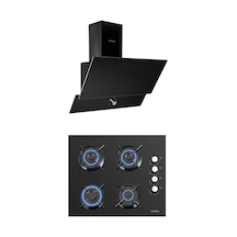 Kumtel KO-40 TAHDF - DA6-830 Siyah Ankastre Set