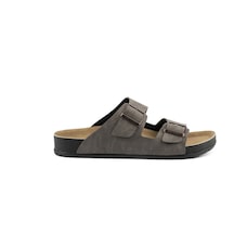 Breezestep Ergonomik İki Tokalı Erkek Yaz Terliği Gri Breezestep Ergonomik İki Tokalı Erkek Yaz Terliği Gri