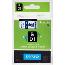 Dymo D1 Şerit Standart 24 Mmx7 Mt Beyaz Üzerine Mavi 53714 Diğer
