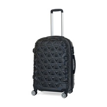 Piramit Desen ABS Seyahat Valizi, Canyon Serisi,  Siyah - Orta Boy Siyah