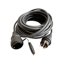 Evden Elektrikli Araba Şarj Uzatma Kablosu Topraklı%100 Bakır 3x2.5mm Siyah, 10 Metre Standart
