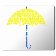 How I Met Your Mother Yellow Umbrella 3 Baskılı Mousepad Mouse Pad