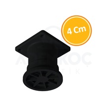 Cateksss 4 Cm Gizem Ayak Siyah - 5 Li Paket